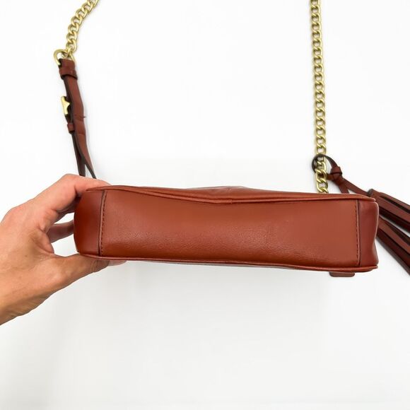 Coach Legacy Flight Cognac Brown Leather Crossbody Shoulder Bag 25362 - Picture 6 of 13